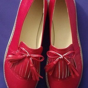 Red Slip-on Loafers